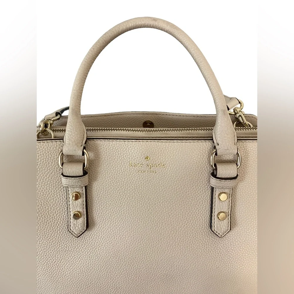 Kate Spade Mulberry Street Lise Fall Minimalist Chic Satchel‎ Beige Handbag